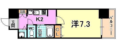 プレサンス神戸駅前グランツ 間取り
