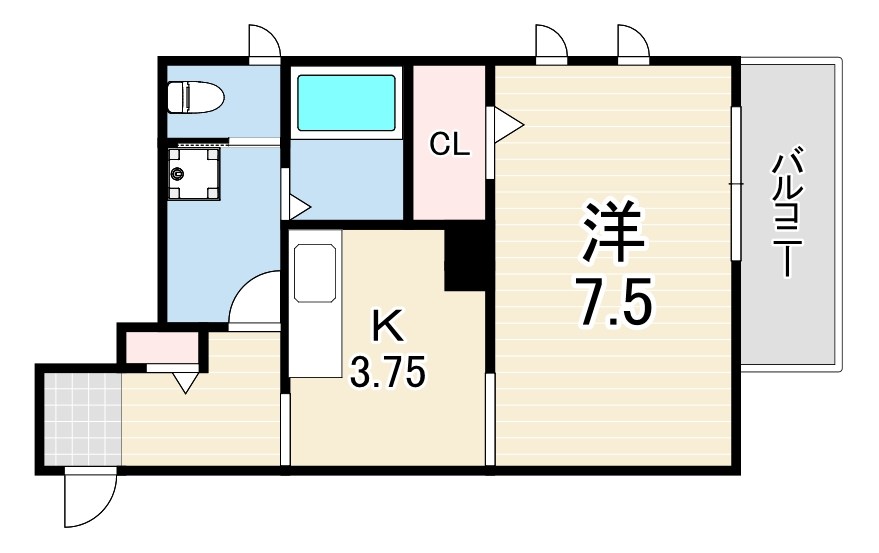 (仮称) 西新町PJ 間取り