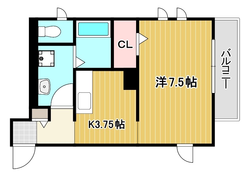 (仮称) 西新町PJ 間取り