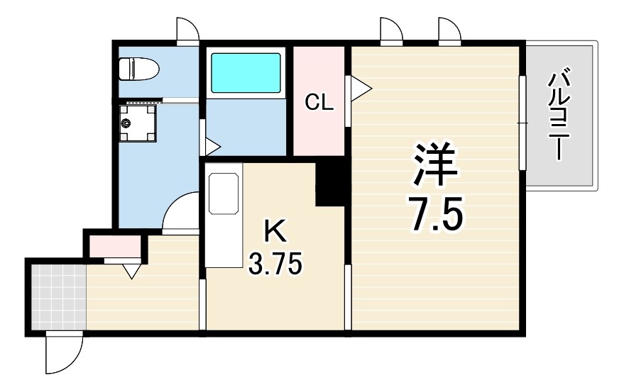 (仮称) 西新町PJ 間取り