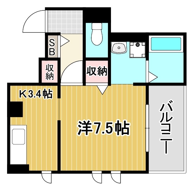 (仮称) 西新町PJ 間取り