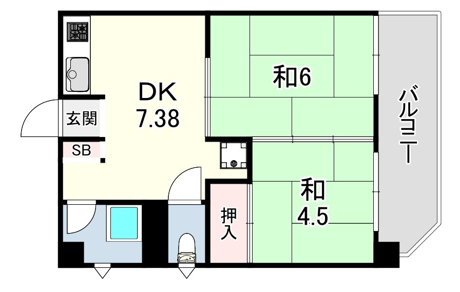 東山パビヨン 間取り