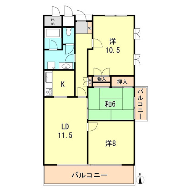進和北楠アーバンライフ 間取り