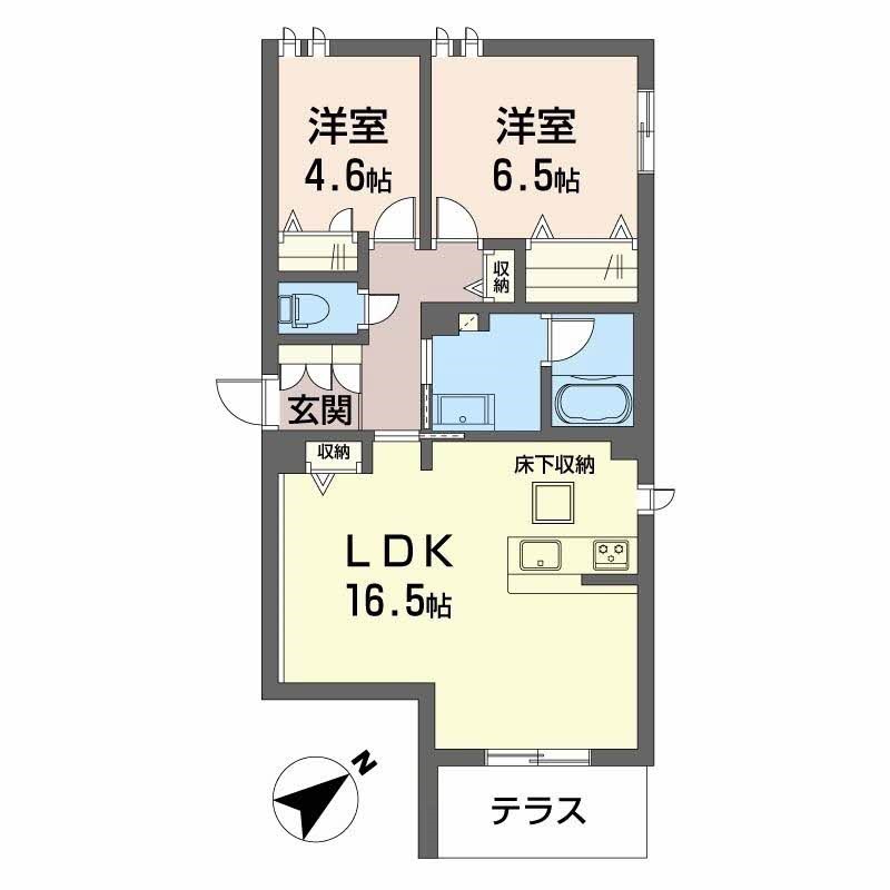 シャーメゾン往還2 間取り