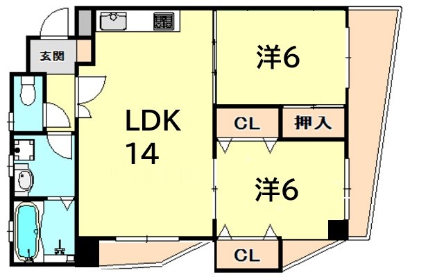 兵庫県西宮市上大市４丁目 間取り