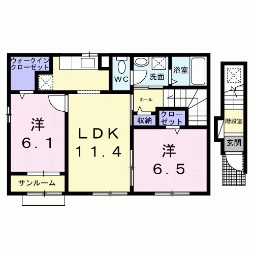 パーク･エノコダ 間取り