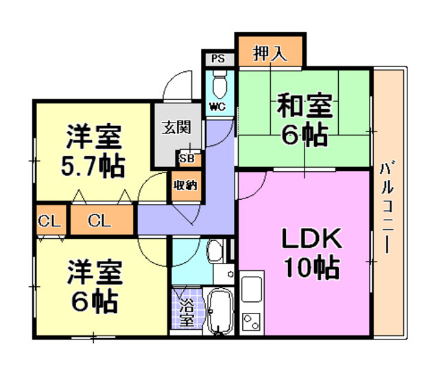 兵庫県芦屋市大原町 間取り