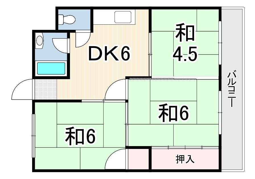 ヴィラ北田 間取り
