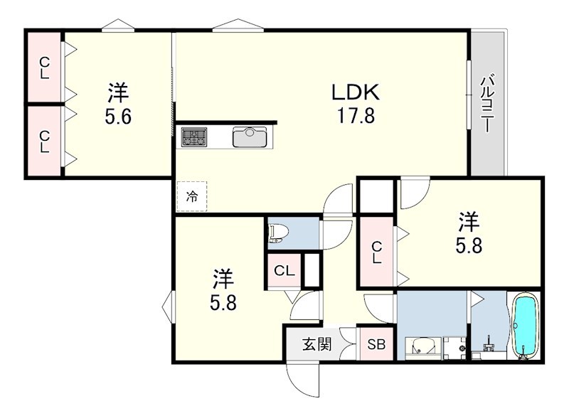 アークハイム翠ヶ丘 間取り
