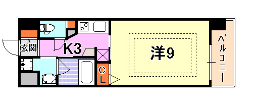 ベルフェリーク新神戸 間取り