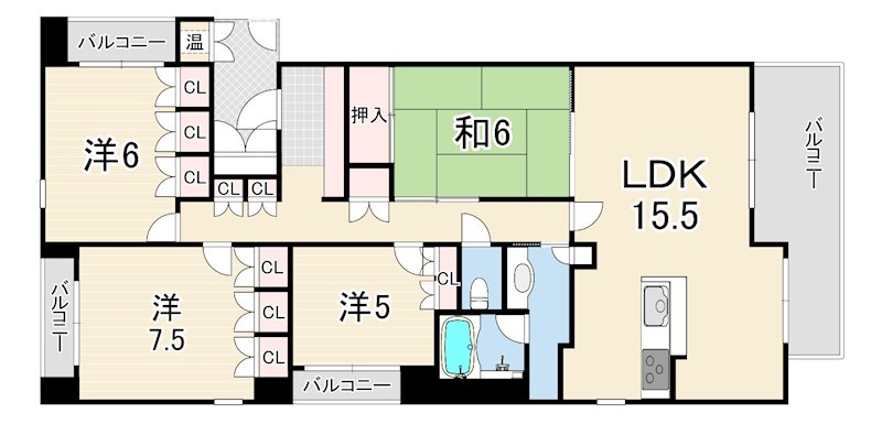 アーバンビュー甲子園口北町 間取り