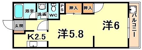 グリーンハイツ花隈 間取り