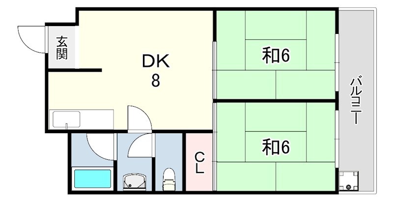 サンコート春日野道3 間取り