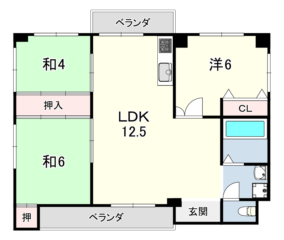 ハイツナカジマ 間取り