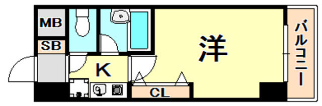 エスリード三宮フラワーロード 間取り
