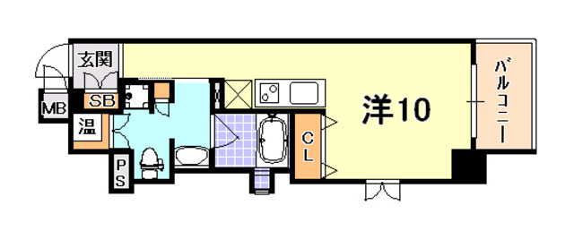 レジディア神戸磯上 間取り