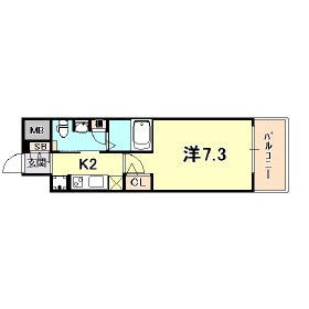 エステムプラザ神戸水木通グランクロス 間取り