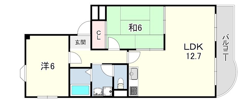 エスポアール西宮北口1・2 間取り