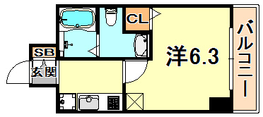 エステムプラザ神戸三宮ルクシア 間取り