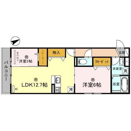 クレール林崎 間取り
