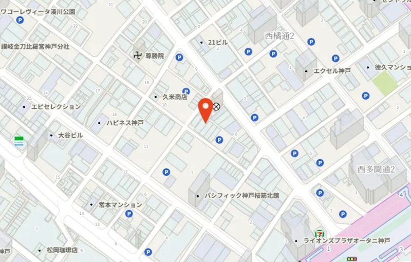シャルマン湊川 地図（共通）