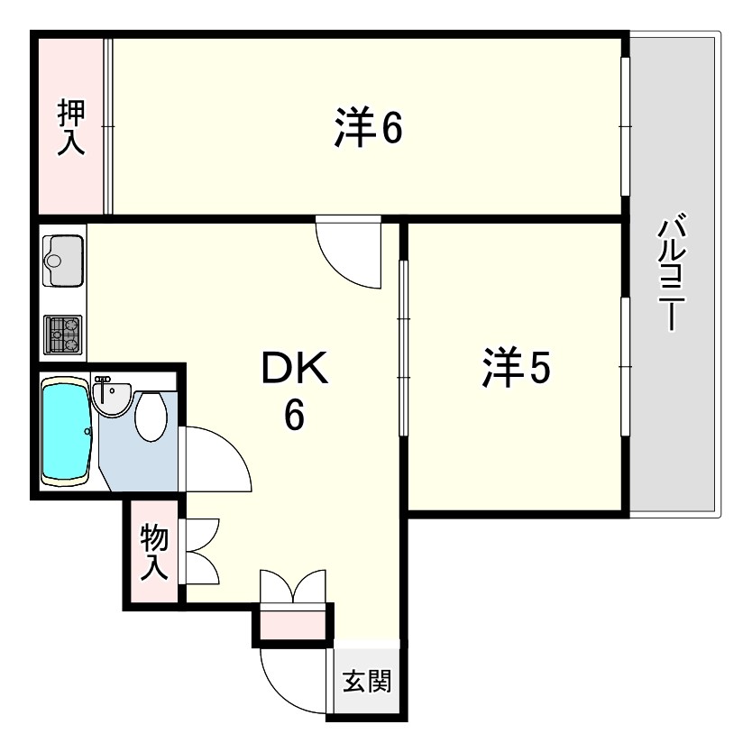 サンシャトー三宮 間取り