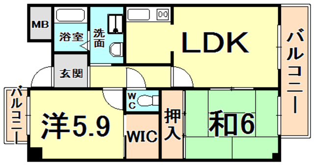 ソアール門戸荘 間取り
