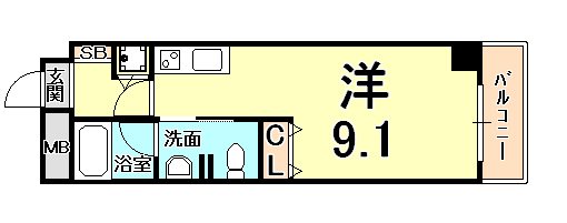 兵庫県西宮市鳴尾町１丁目 間取り