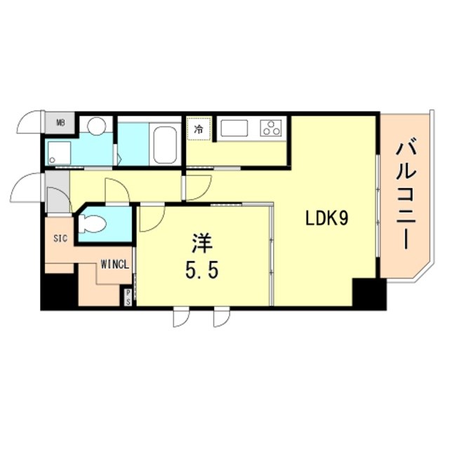 S-RESIDENCE神戸磯上通 間取り