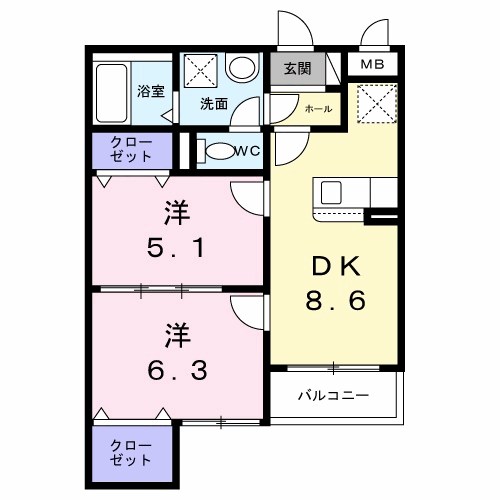 ヴェルナール赤羽 間取り
