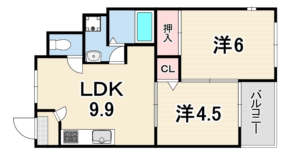 兵庫県芦屋市親王塚町 間取り