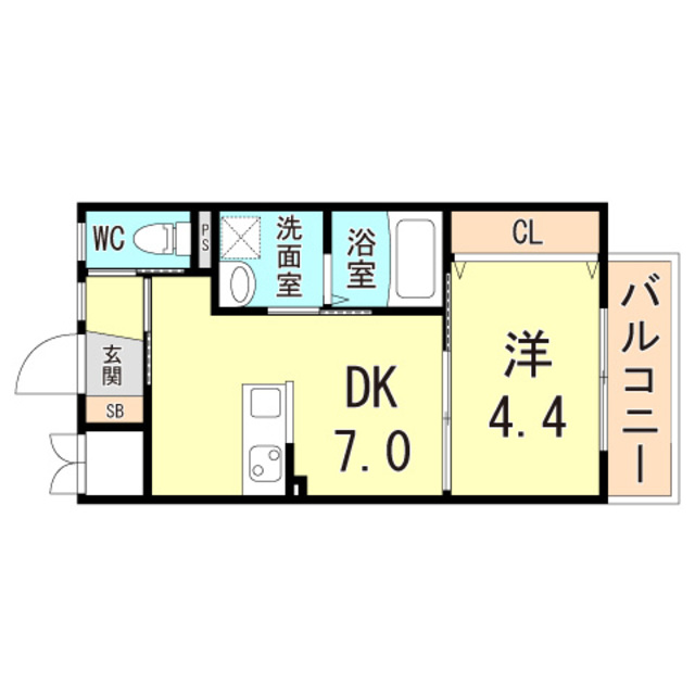 グランメール芦屋南宮町  間取り