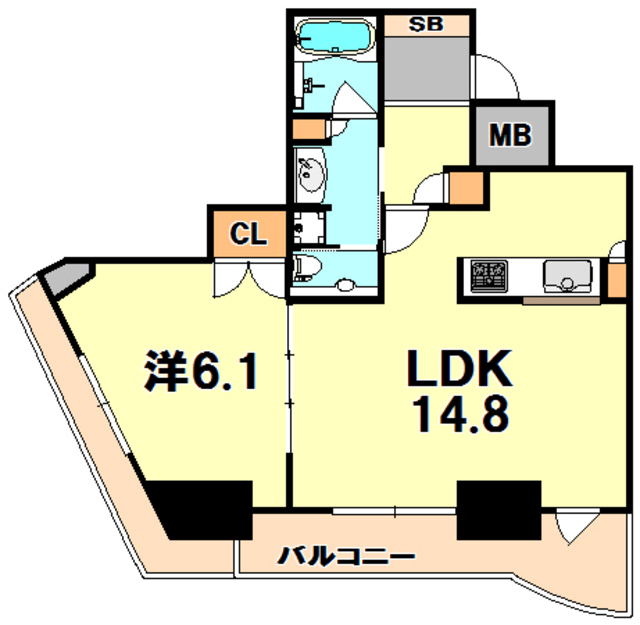 ジークレフ新神戸タワー 間取り