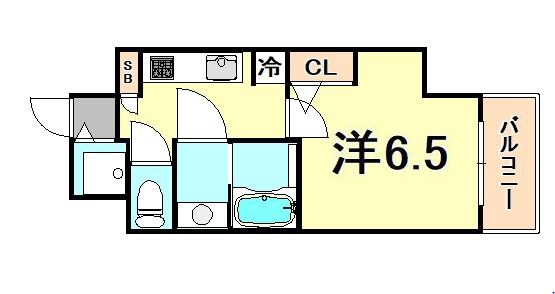 S-RESIDENCE神戸元町 間取り