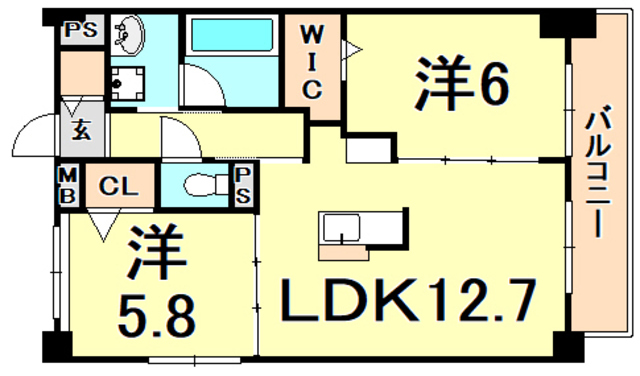 ミルト熊野 間取り