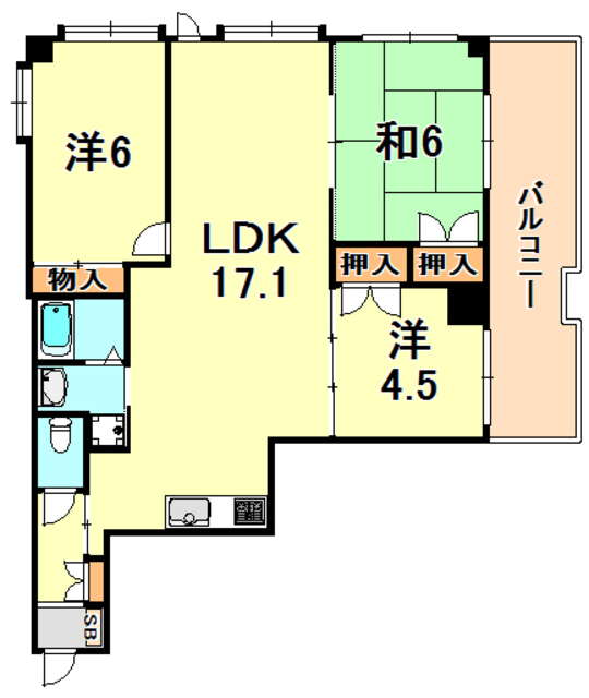 兵庫県神戸市垂水区福田４丁目 間取り