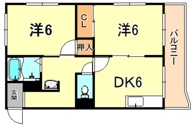 昭郷ツインハイツAB棟 間取り