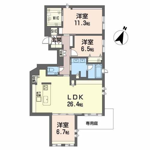アゼリア　ベガ　芦屋業平町 間取り