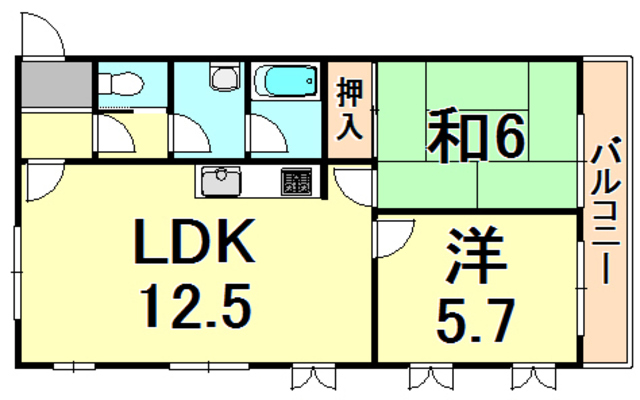 グリーンコート西宮 間取り