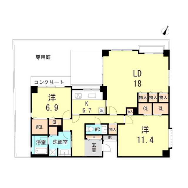 パークハイム御影中町 間取り
