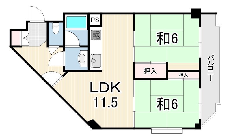 クレドール垂水2 間取り