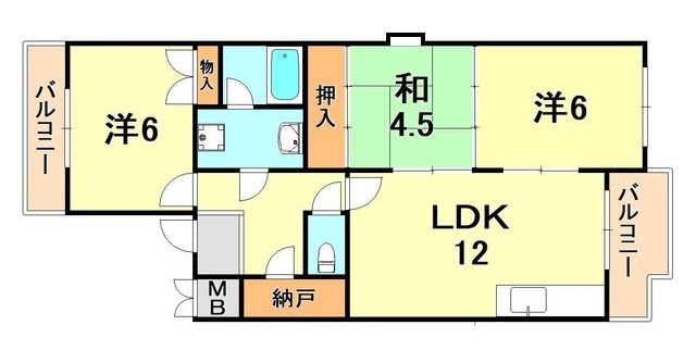 パークサイド名谷 間取り