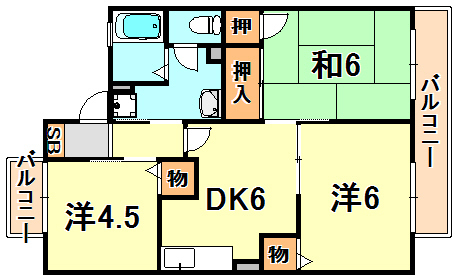 グランディール福田 間取り
