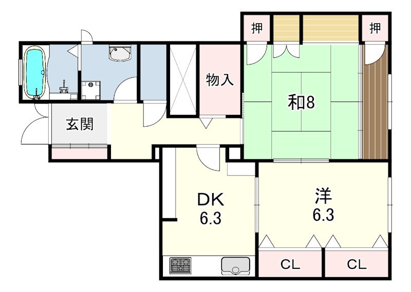 北口町11-5戸建て 間取り