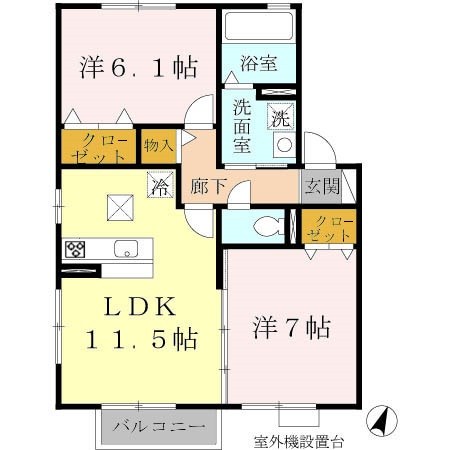 ウィルモア垂水 C棟 間取り