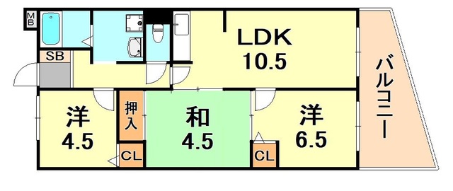 メルディアキューブ舞子 間取り