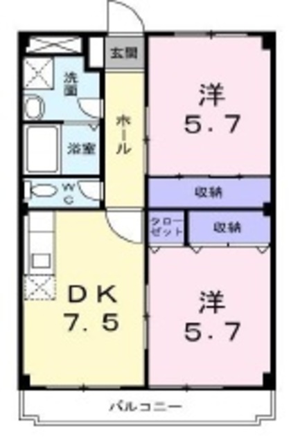 ディアコートK 間取り