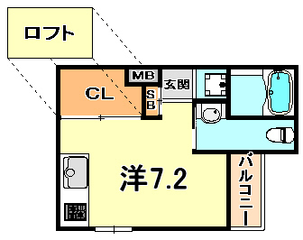 兵庫県神戸市灘区岩屋中町３丁目 間取り