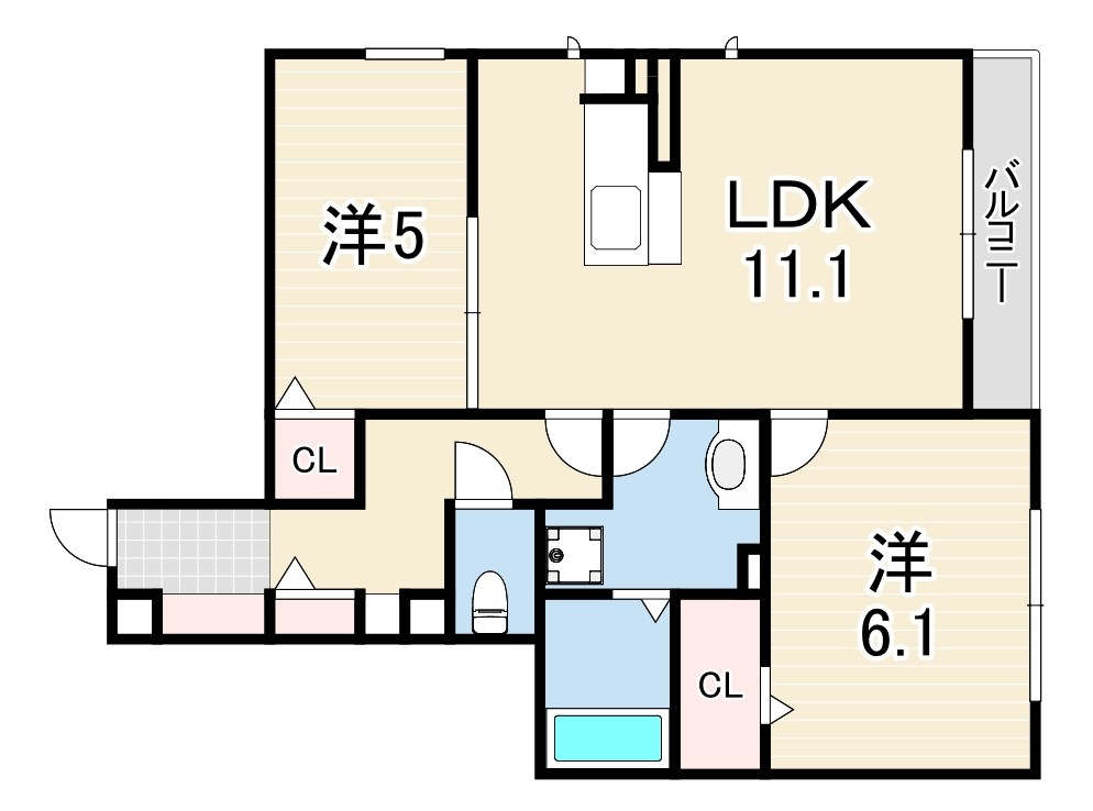 キャトルセゾン 間取り
