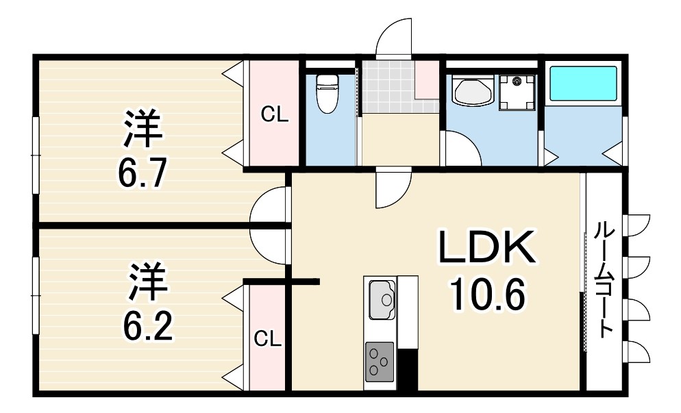 アズーロ垂水2 間取り